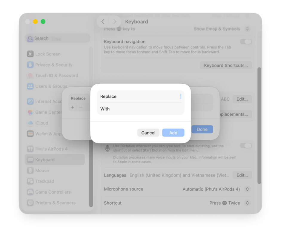 Mẹo Sử Dụng Bàn Phím MacBook Như Một Chuyên Gia 3 Kích Hoạt Tính Năng Gõ Nhanh Và Tự Động Viết Tắt