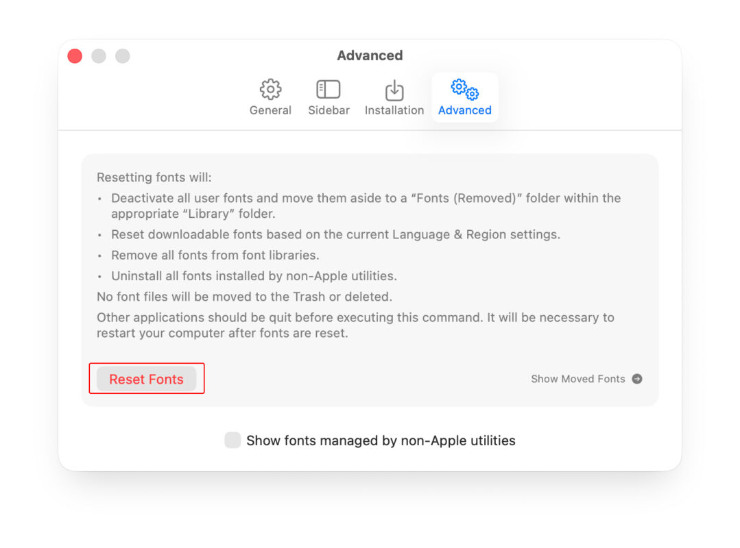 Sửa Lỗi Excel Bị Đứng Khi Dùng Tính Năng Tìm Kiếm Trên Mac 5 Kiểm Tra Font Chữ (Font Book)