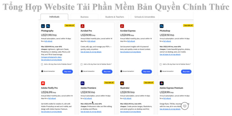 Tổng Hợp Website Tải Phần Mềm Bản Quyền Chính Thức