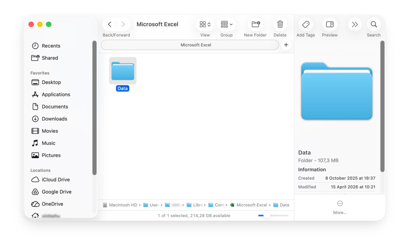 Sửa Lỗi Excel Bị Đứng Khi Dùng Tính Năng Tìm Kiếm Trên Mac 4 Xóa Bộ Nhớ Đệm (Cache) Của Office