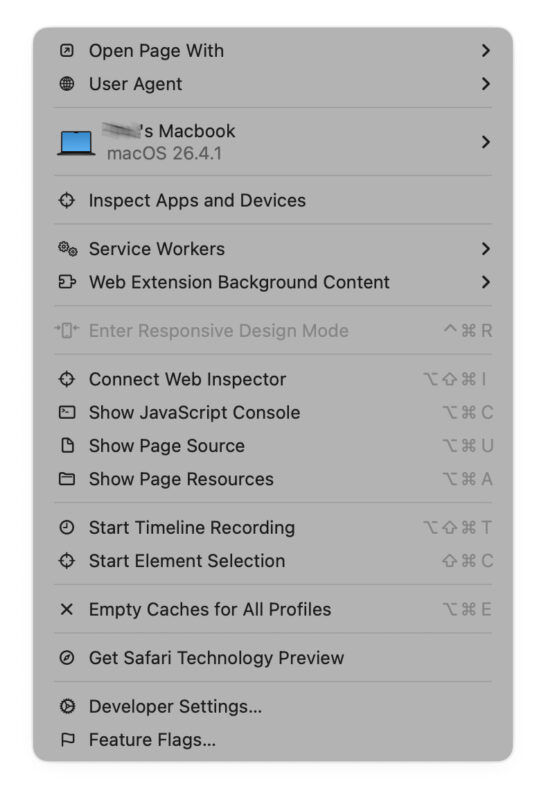 Hướng Dẫn Cách Bật Debug Mode Trên MacOS 3 Bật Debug Mode Trong Safari