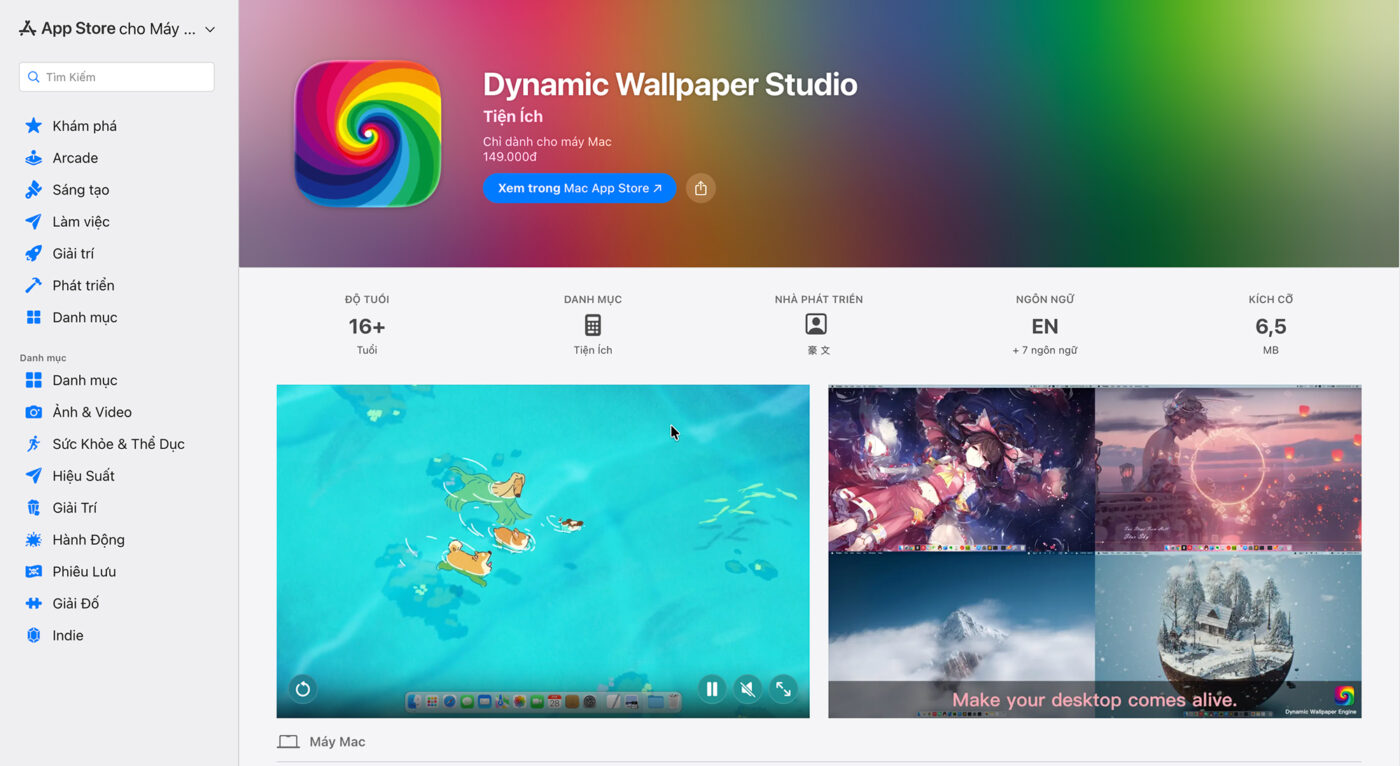 Dynamic Wallpaper Studio