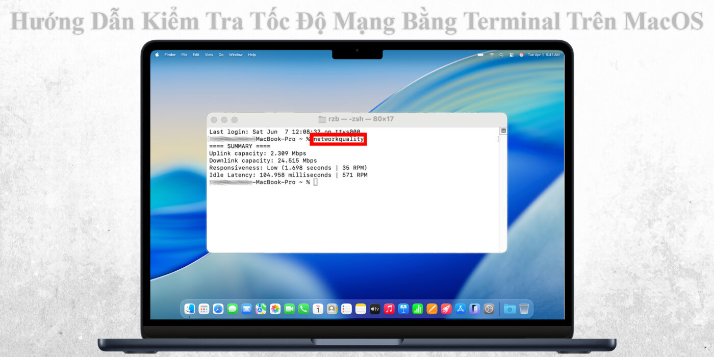 Hướng Dẫn Kiểm Tra Tốc Độ Mạng Bằng Terminal Trên MacOS 1 Hướng Dẫn Kiểm Tra Tốc Độ Mạng Bằng Terminal Trên MacOS