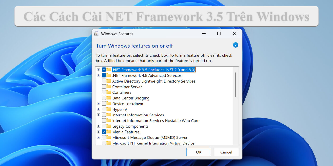 Các Cách Cài NET Framework 3.5 Trên Windows