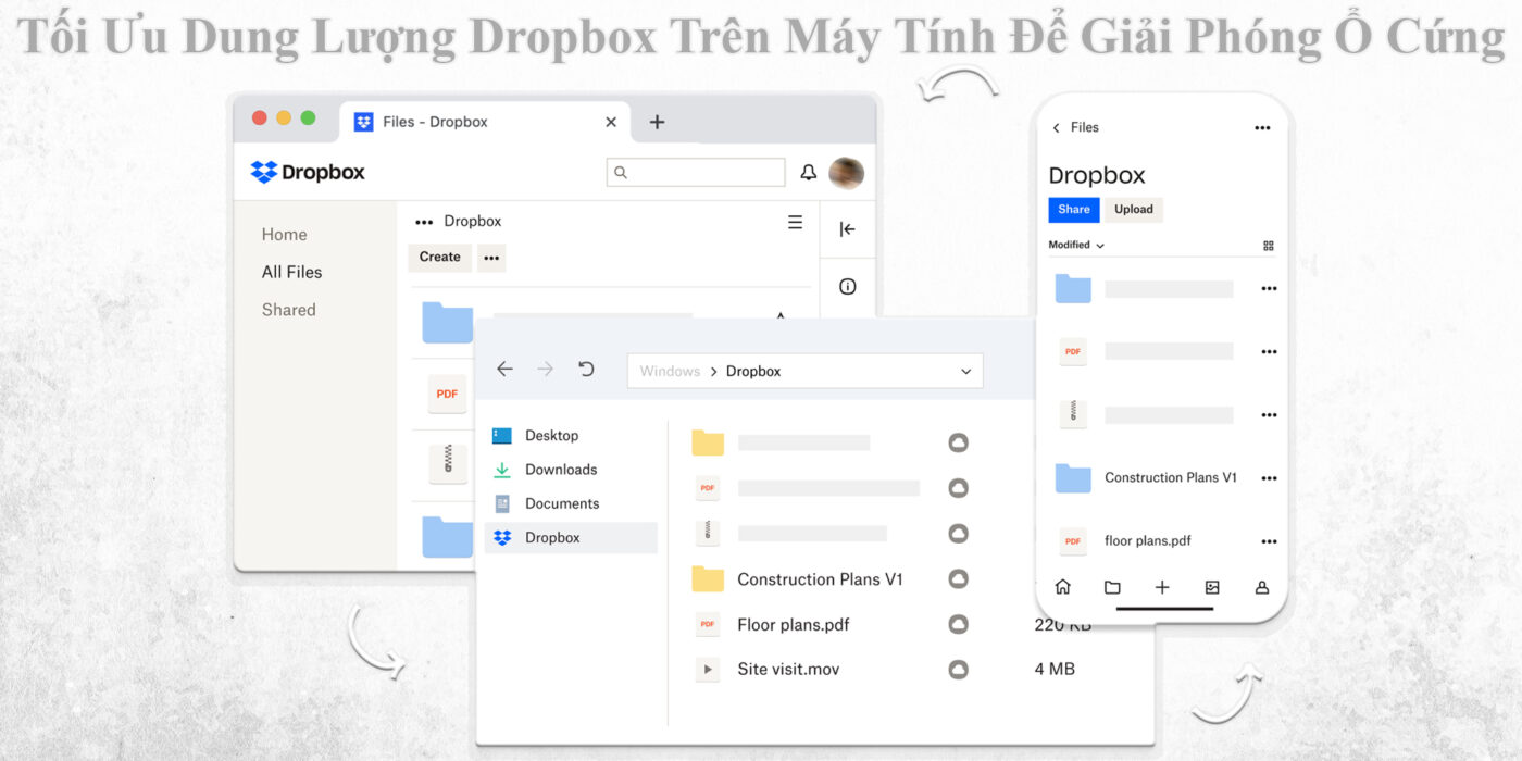 Tối Ưu Dung Lượng Dropbox Trên Máy Tính