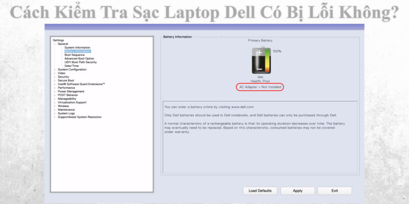 Cách Kiểm Tra Sạc Laptop Dell Có Bị Lỗi Không?