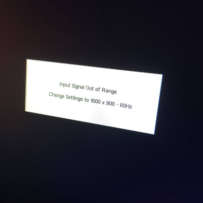 Input Signal Out of Range