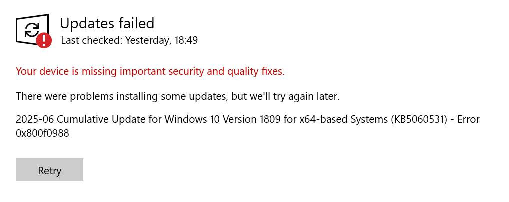 Sửa Lỗi Your Device Is Missing Important Security And Quality Fixes Trên Windows 2 Your Device Is Missing Important Security And Quality Fixes