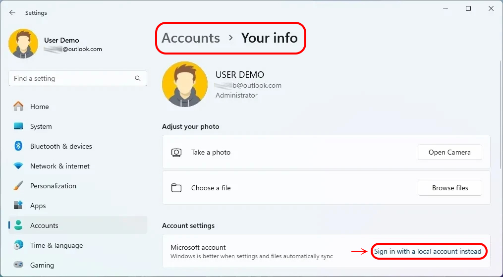 Hướng Dẫn Cách Thoát Tài Khoản Microsoft Trên Windows 11 2 3 Bước Thoát Tài Khoản Microsoft Trên Windows 11 Cực Dễ