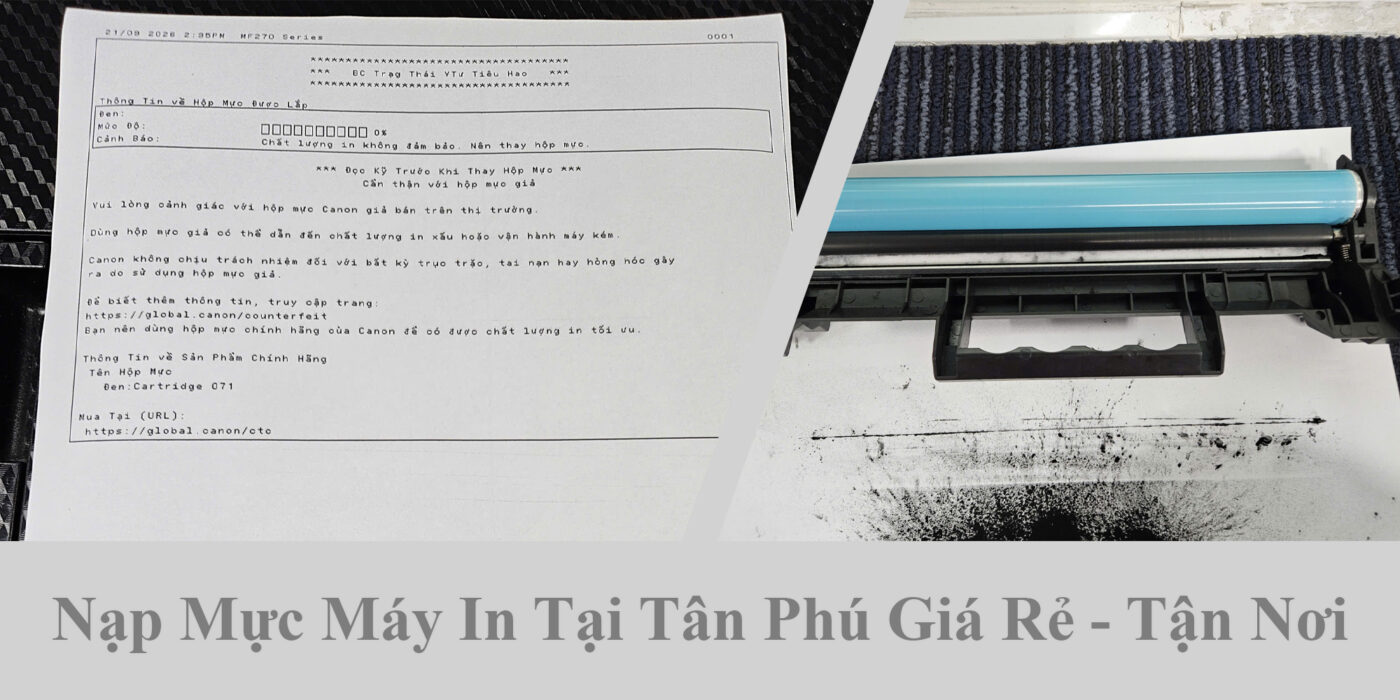 Nạp Mực Máy In Tại Tân Phú Giá Rẻ - Tận Nơi 1 Nạp Mực Máy In Tại Tân Phú Giá Rẻ - Tận Nơi