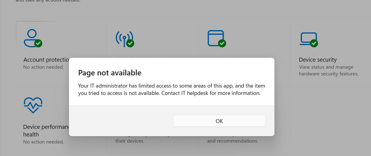 Sửa Lỗi Page Not Available - Your IT Administrator Has Limited Access 2 Sửa Lỗi Page Not Available - Your IT Administrator Has Limited Access