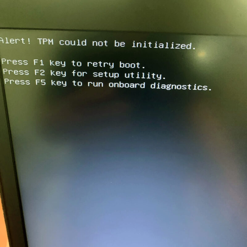 Lỗi Alert! TPM Could Not Be Initialized Là Gì?